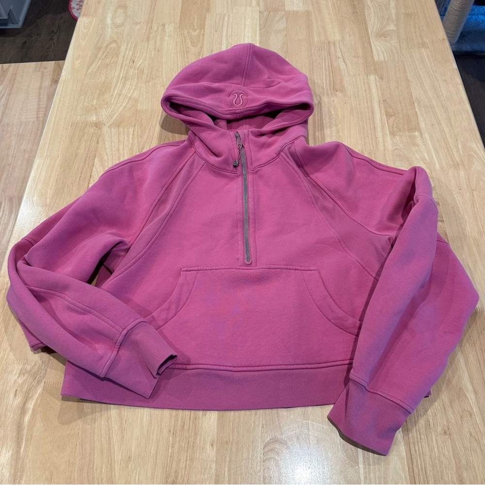 Lululemon Pink Blossom Scuba Half Zip